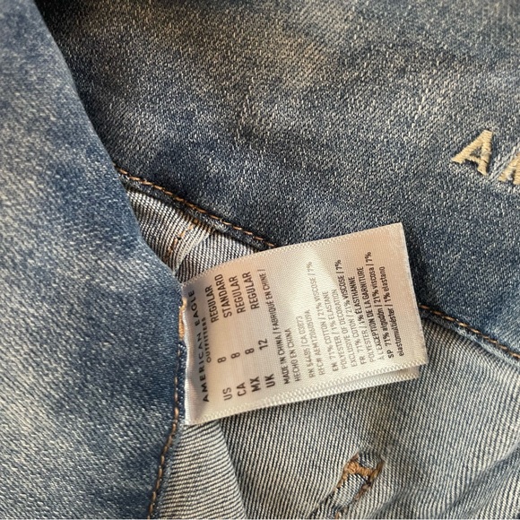 American Eagle AR Super High Rise Cargo Utility Jegging Jeans Size 8 - Picture 6 of 7